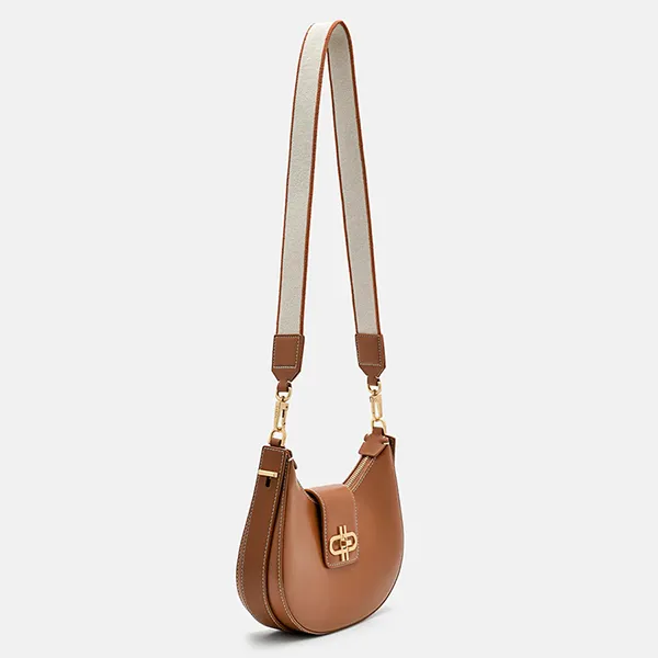 Túi Đeo Vai Nữ Pedro Icon Leather Hobo Bag Cognac PW2-36610008 Màu Nâu