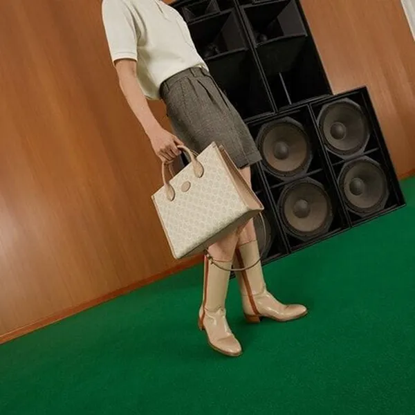 Túi Tote Nữ Gucci Small Bag With Interlocking G Beige 659983-UULBT-9683 Màu Be