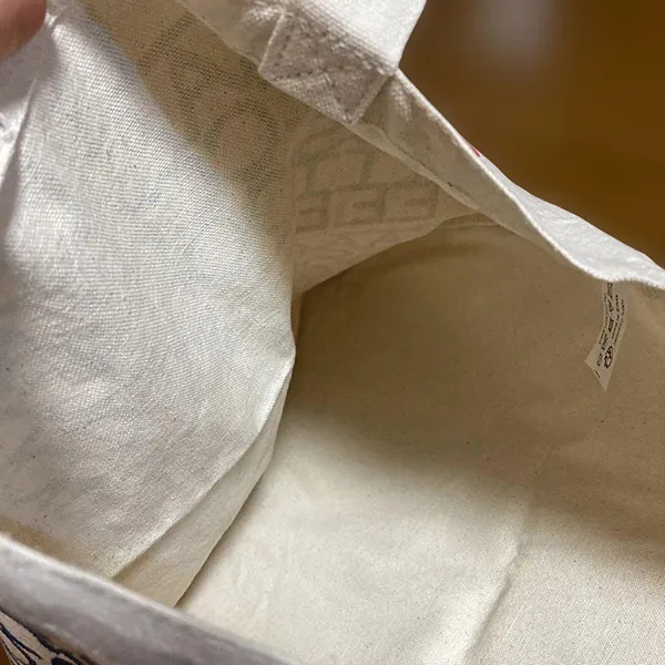 Túi Tote Nữ Lacoste Eco Bag Lettering Design Màu Trắng Họa Tiết