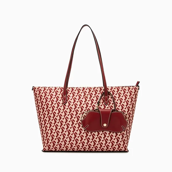 Túi Tote Nữ Lyn Solanory L Bag Dark Red L25FBWA009 Màu Đỏ Be