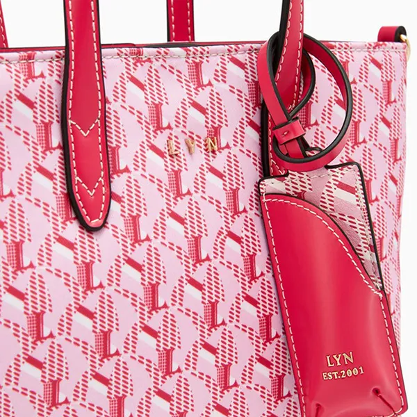 Túi Tote Nữ Lyn Solanory M Tote Bag Pink L25FBWA010 Màu Hồng Trắng