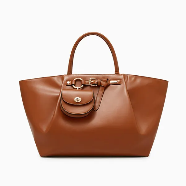 Túi Tote Nữ Lyn Trismo Xl Bag Dark Brown LL25FBF058 Màu Nâu Đậm