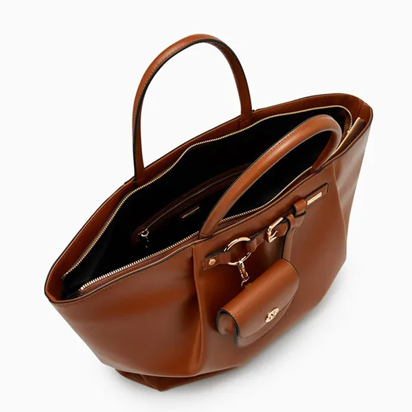 Túi Tote Nữ Lyn Trismo Xl Bag Dark Brown LL25FBF058 Màu Nâu Đậm