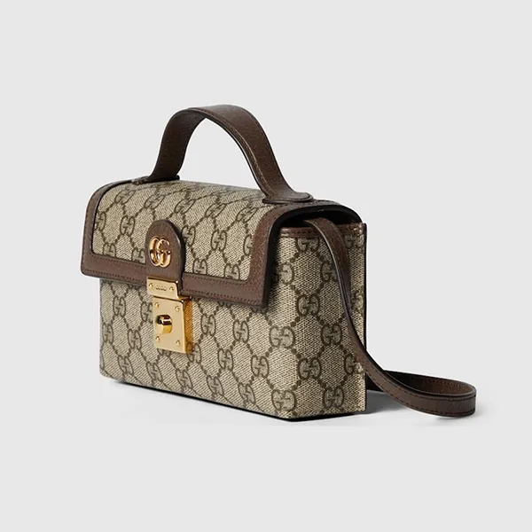 Túi Xách Nữ Gucci Ophidia Mini Bag Ebony 772314-K9GSG-8367 Màu Be Nâu