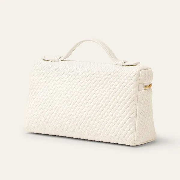 Túi Xách Nữ Loro Piana Extra Pocket L19 FAP4694 Lambskin Màu Trắng