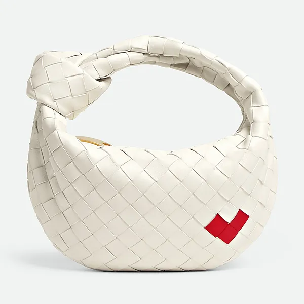 Túi Xách Tay Nữ Bottega Veneta Mini Jodie 777607V3SP18583 Màu Trắng