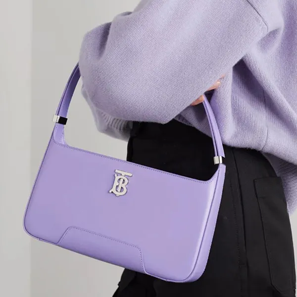 Túi Xách Tay Nữ Burberry Bag 12 Violet Màu Tím