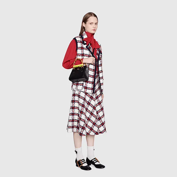Túi Xách Tay Nữ Gucci Diana GG Mini Tote Bag 655661-17QDT-1175 Màu Đen