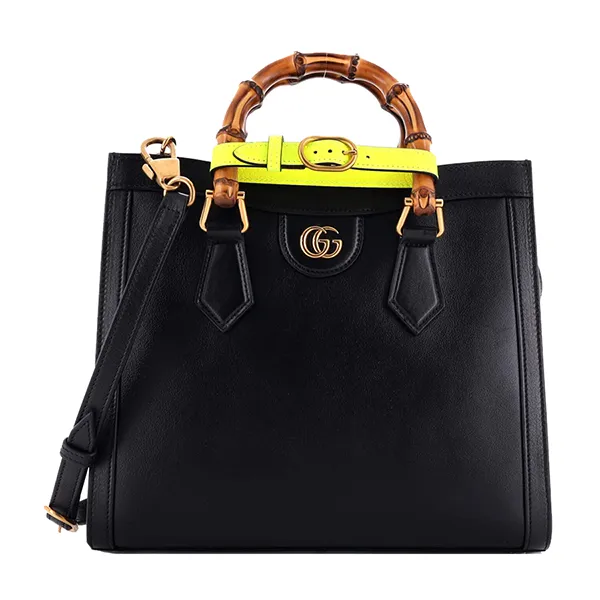 Túi Xách Tay Nữ Gucci Diana GG Small Tote Bag Màu Đen