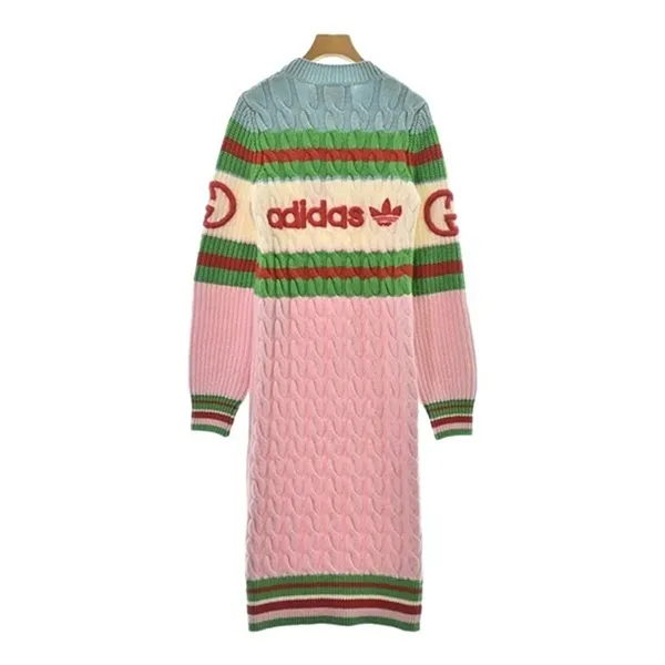 Váy Len Nữ Gucci Dress Light BluexGreenxPink 2200464578116 Phối Màu Size XS