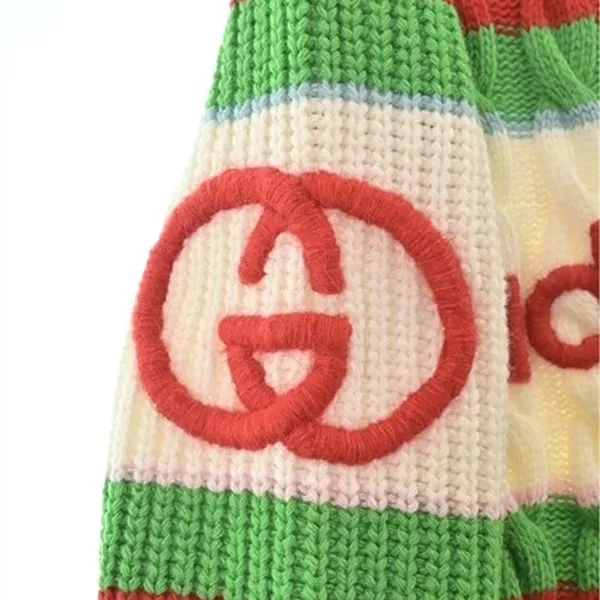 Váy Len Nữ Gucci Dress Light BluexGreenxPink 2200464578116 Phối Màu Size XS