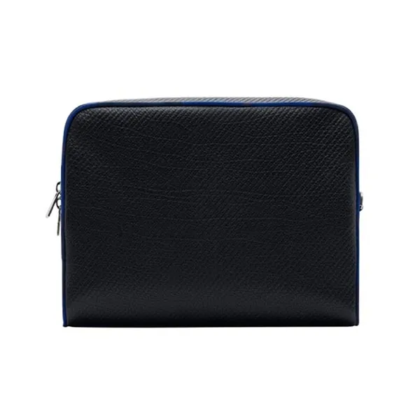 Ví Nam Burberry Heritage EKD Calf Leather Wallet Màu Đen