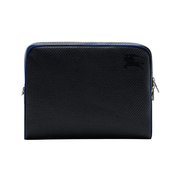 Ví Nam Burberry Heritage EKD Calf Leather Wallet Màu Đen
