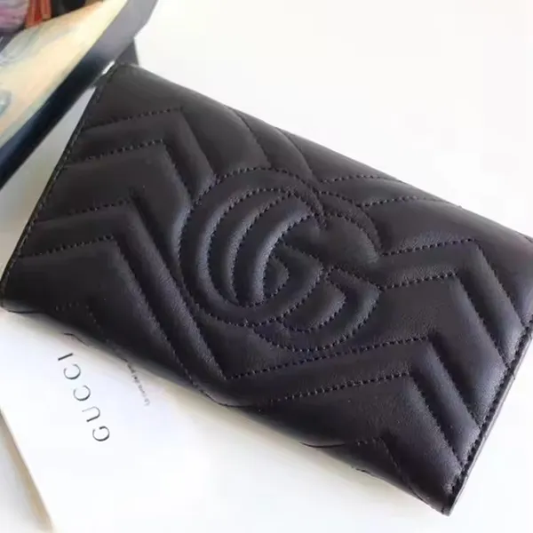 Ví Nữ Gucci GG Marmont Continental Wallet 443436 Màu Đen