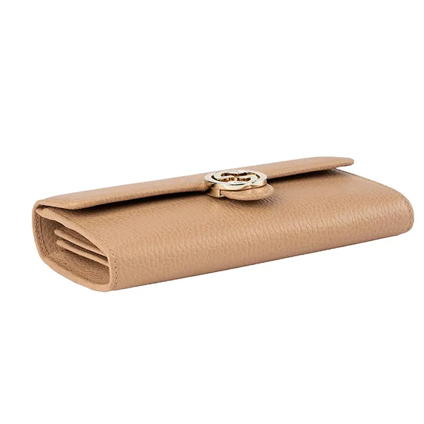 Ví Nữ Gucci Interlocking G Leather 615524 CAO0G 2754 Màu Be