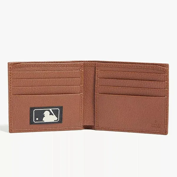 Ví Nữ Gucci NY Yankees Canvas Wallet Màu Nâu