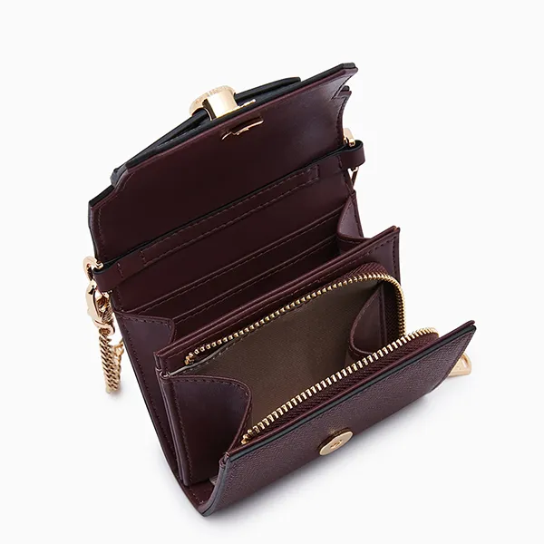 Ví Nữ Lyn Andera Short Wallets On Chain - Dark Red L25FWWB014 Màu Đỏ Đậm
