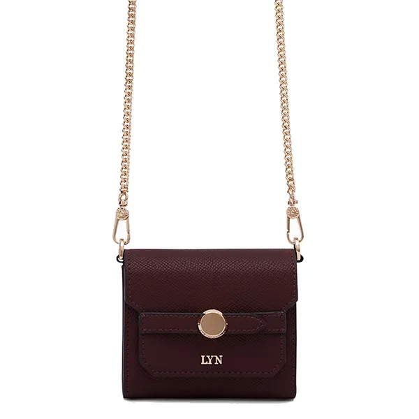 Ví Nữ Lyn Andera Short Wallets On Chain - Dark Red L25FWWB014 Màu Đỏ Đậm