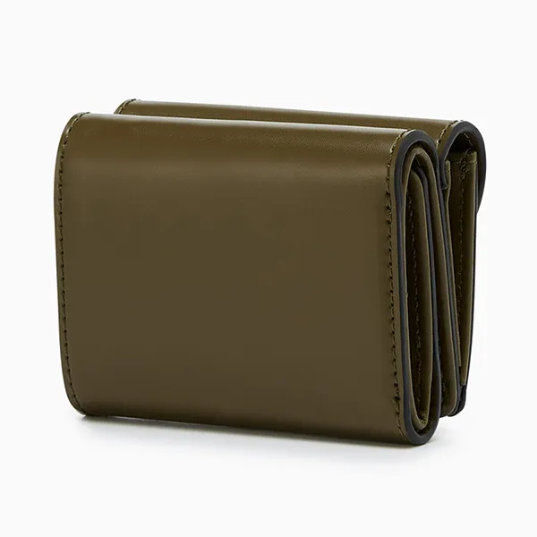 Ví Nữ Lyn Matric Short Wallet - Dark Green LL25FWS002 Màu Xanh Green