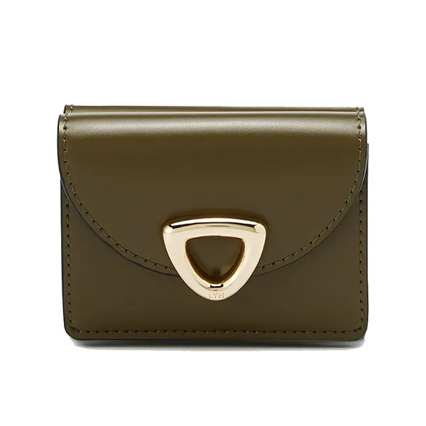 Ví Nữ Lyn Matric Short Wallet - Dark Green LL25FWS002 Màu Xanh Green