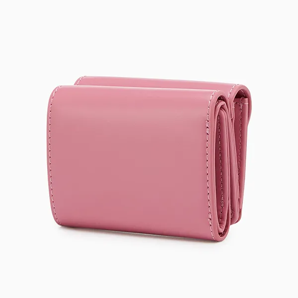 Ví Nữ Lyn Matric Short Wallet - Dark Pink LL25FWS002 Màu Hồng