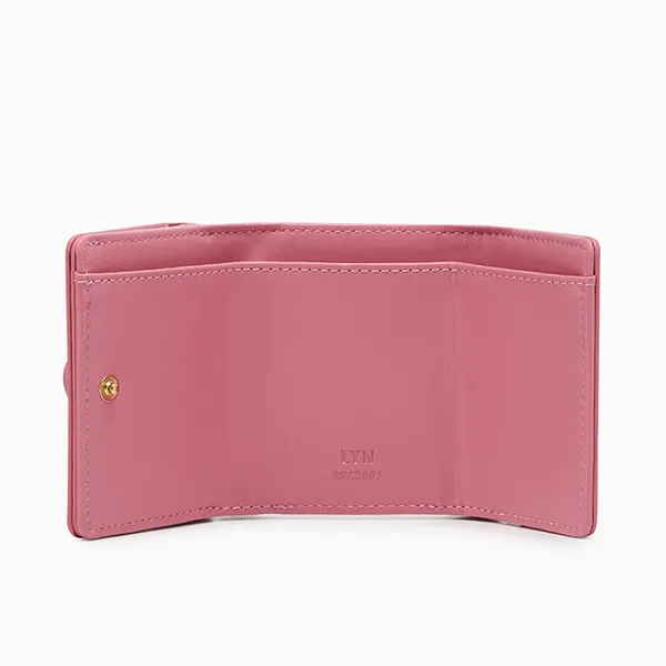 Ví Nữ Lyn Matric Short Wallet - Dark Pink LL25FWS002 Màu Hồng