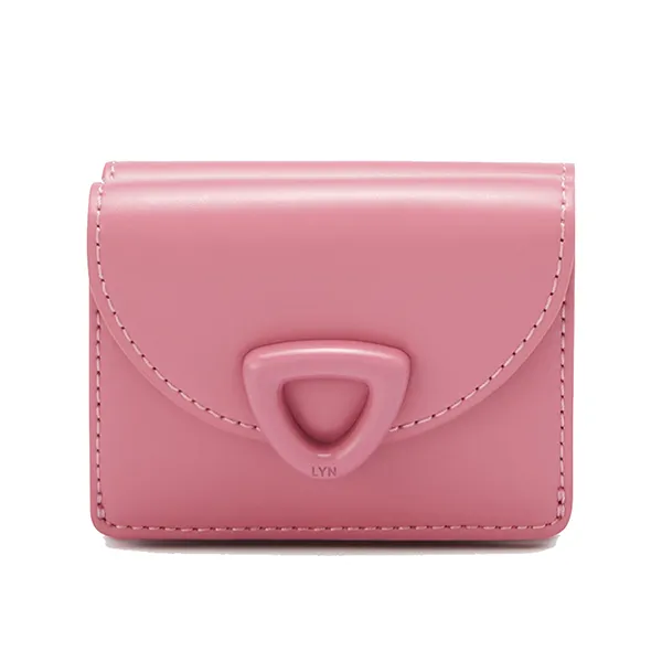 Ví Nữ Lyn Matric Short Wallet - Dark Pink LL25FWS002 Màu Hồng