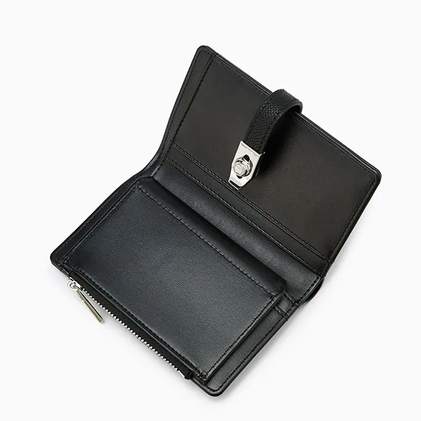 Ví Nữ Lyn Re-Edit Anderson Ease Semi Wallet - Black L25FWWA014 Màu Đen