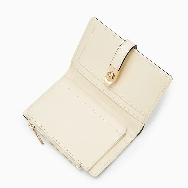 Ví Nữ Lyn Re-Edit Anderson Ease Semi Wallet - Ivory L25FWWA014 Màu Trắng Kem