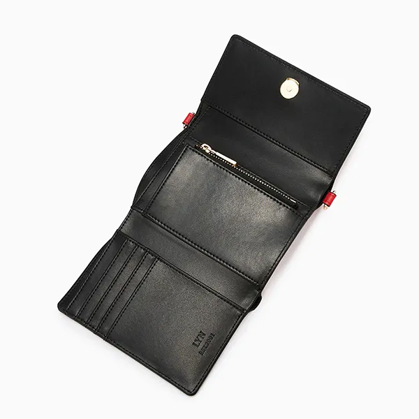 Ví Nữ Lyn Re-Edit Bauhaus Wallet On Chain - Black L25FWWA021 Màu Đen