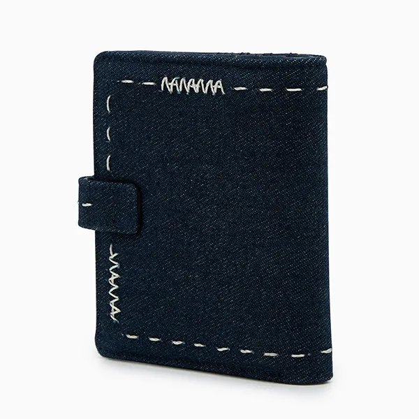 Ví Nữ Lyn Re-Edit Stitched Bi-Fold Wallet - Blue Variation 2 L25FWWA023 Màu Xanh