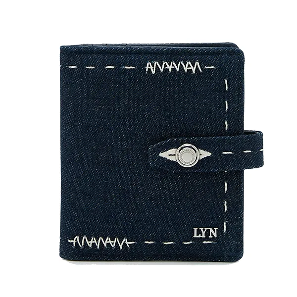 Ví Nữ Lyn Re-Edit Stitched Bi-Fold Wallet - Blue Variation 2 L25FWWA023 Màu Xanh