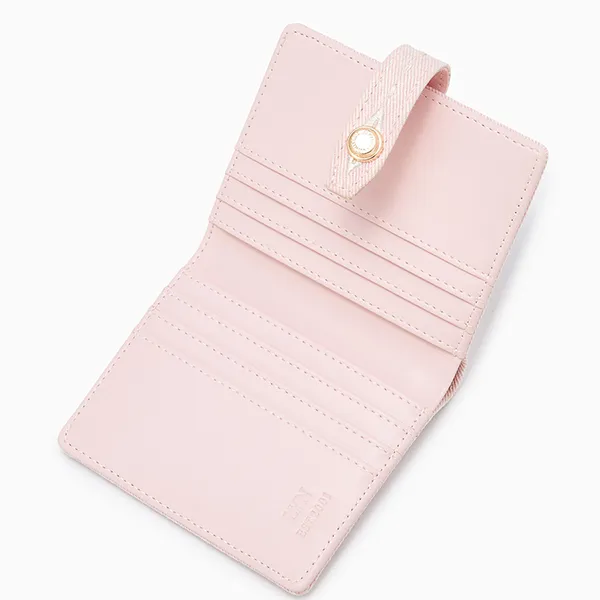 Ví Nữ Lyn Re-Edit Stitched Bi-Fold Wallet - Light Pink L25FWWA023 Màu Hồng