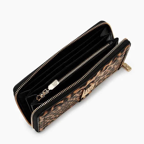 Ví Nữ Lyn Sydney Infinite Long Wallet - Leopard L25FWWA029 Màu Nâu