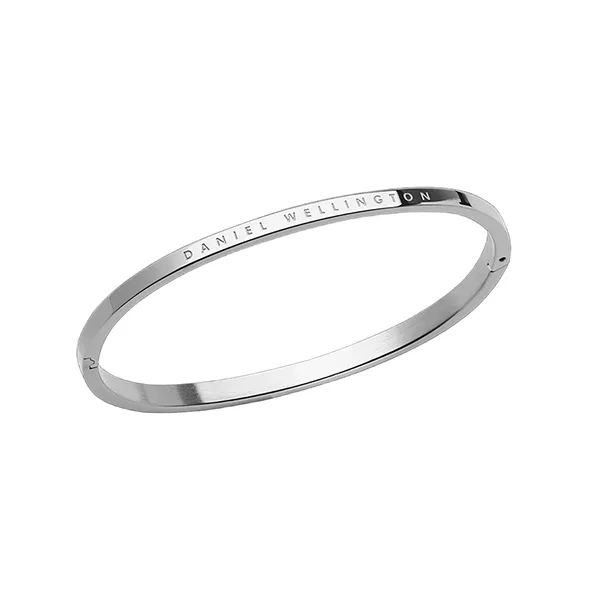 Vòng Đeo Tay Daniel Wellington Classic Bangle Hinge & Lock Mechanism Màu Bạc