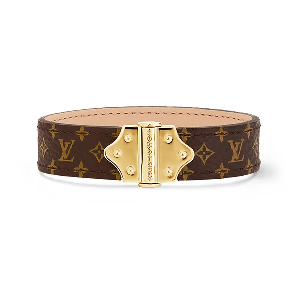 Vòng Đeo Tay Nữ Louis Vuitton LV Nano Monogram M8112F Màu Nâu
