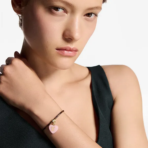 Vòng Đeo Tay Nữ Louis Vuitton LV Sweetheart M4355Z Màu Nâu
