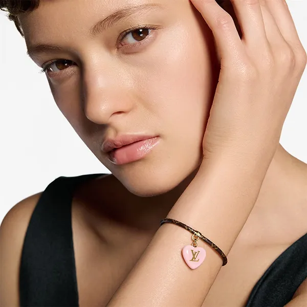 Vòng Đeo Tay Nữ Louis Vuitton LV Sweetheart M4355Z Màu Nâu