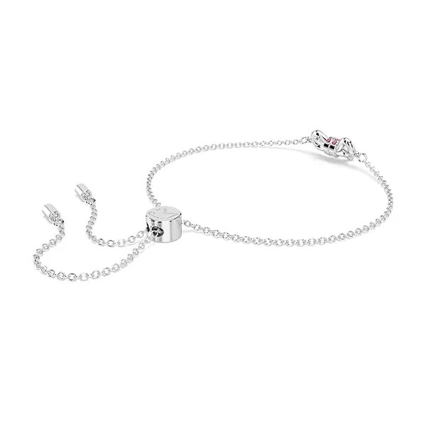 Vòng Đeo Tay Nữ Swarovski Lifelong Bow Bracelet Bow Pink Rhodium Plated 5723553 Màu Bạc Hồng