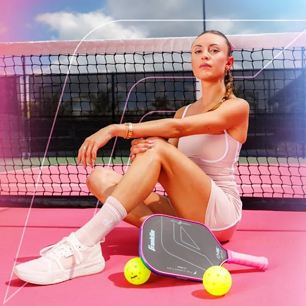 Vợt Pickleball Franklin C45 Parris Todd 13.25mm Màu Hồng