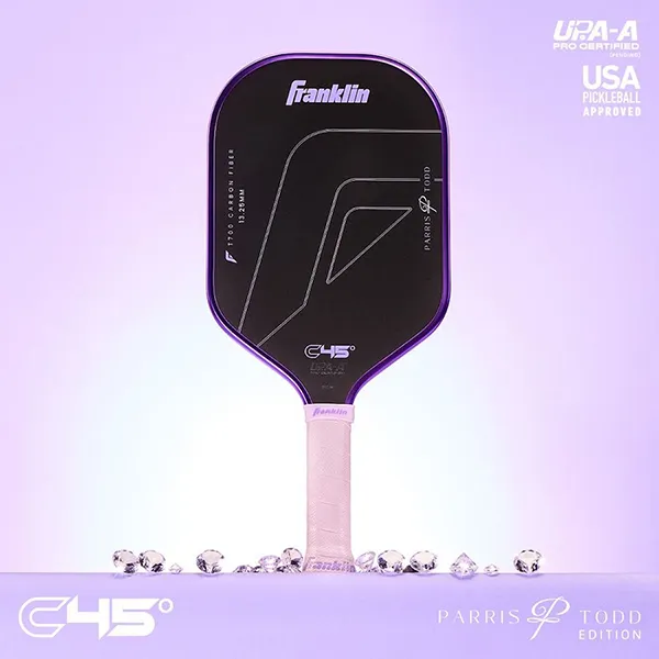Vợt Pickleball Franklin C45 Parris Todd 13.25mm Màu Tím