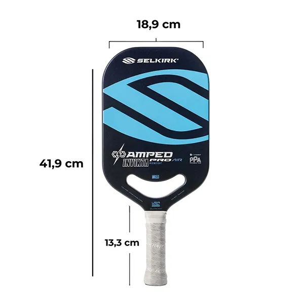 Vợt Pickleball Selkirk Amped Pro Air Invikta Ppa Màu Xanh Đen