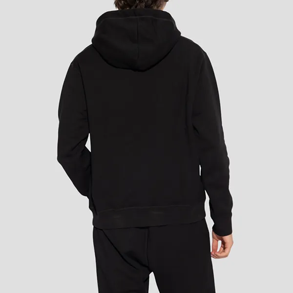 Áo Hoodie Nam Dsquared2 Printed 'D2 Cool' Sweatshirt In Black Cotton S71GU0625 S25516 900 Màu Đen Size XS