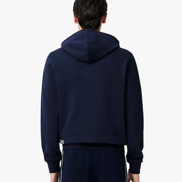 Áo Hoodie Nam Lacoste Tennis Printed SH9764 - 166 Màu Xanh Navy Size 3