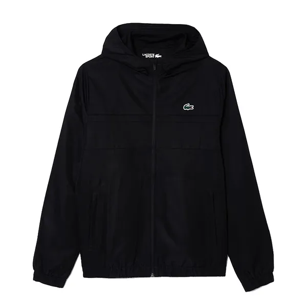 Áo Hoodie Nam Lacoste Water-Repellent Sport Track Jacket BH3466-00 8VM Màu Đen Size 5