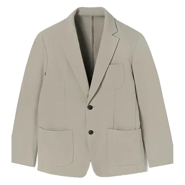 Áo Khoác Blazer Lacoste VH101E-51G-02S Màu Xám Be Size 48