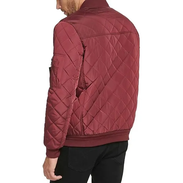 Áo Khoác Bomber Nam Calvin Klein CK Men's Flight Jacket Màu Đỏ Burgundy Size M