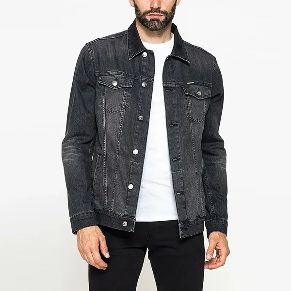 Áo Khoác Denim Nam Carrera Jeans 4500970A_91F Màu Đen Size M