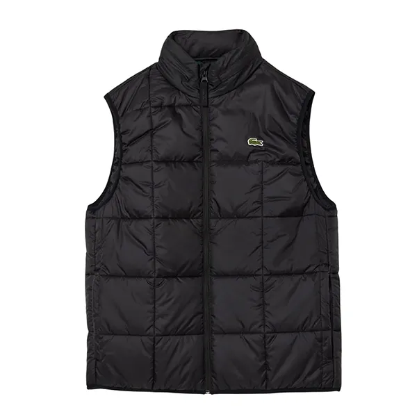 Áo Khoác Gile Nam Lacoste Blouson Vest Black BH1585-53N C31 Màu Đen Size 48