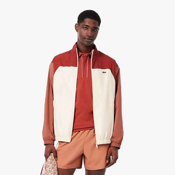 Áo Khoác Gió Nam Lacoste BH8903-10 HBI Phối Màu Size 46